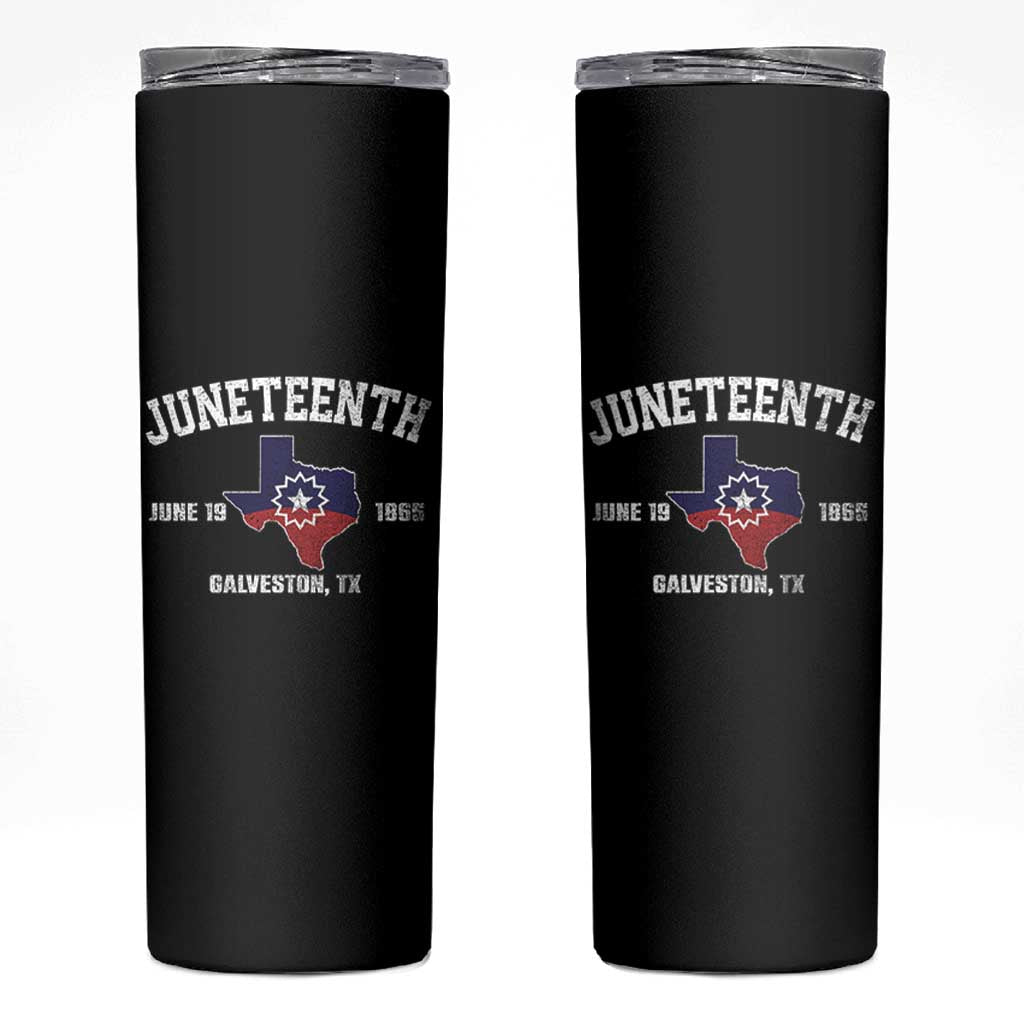 Juneteenth Galveston Texas Skinny Tumbler Juneteenth Flag African American History