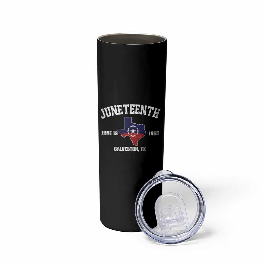 Juneteenth Galveston Texas Skinny Tumbler Juneteenth Flag African American History