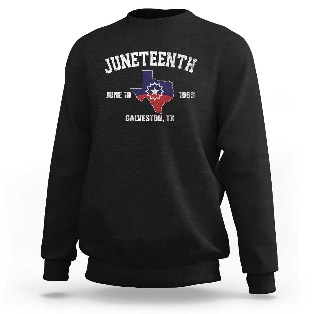 Juneteenth Galveston Texas Sweatshirt Juneteenth Flag African American History