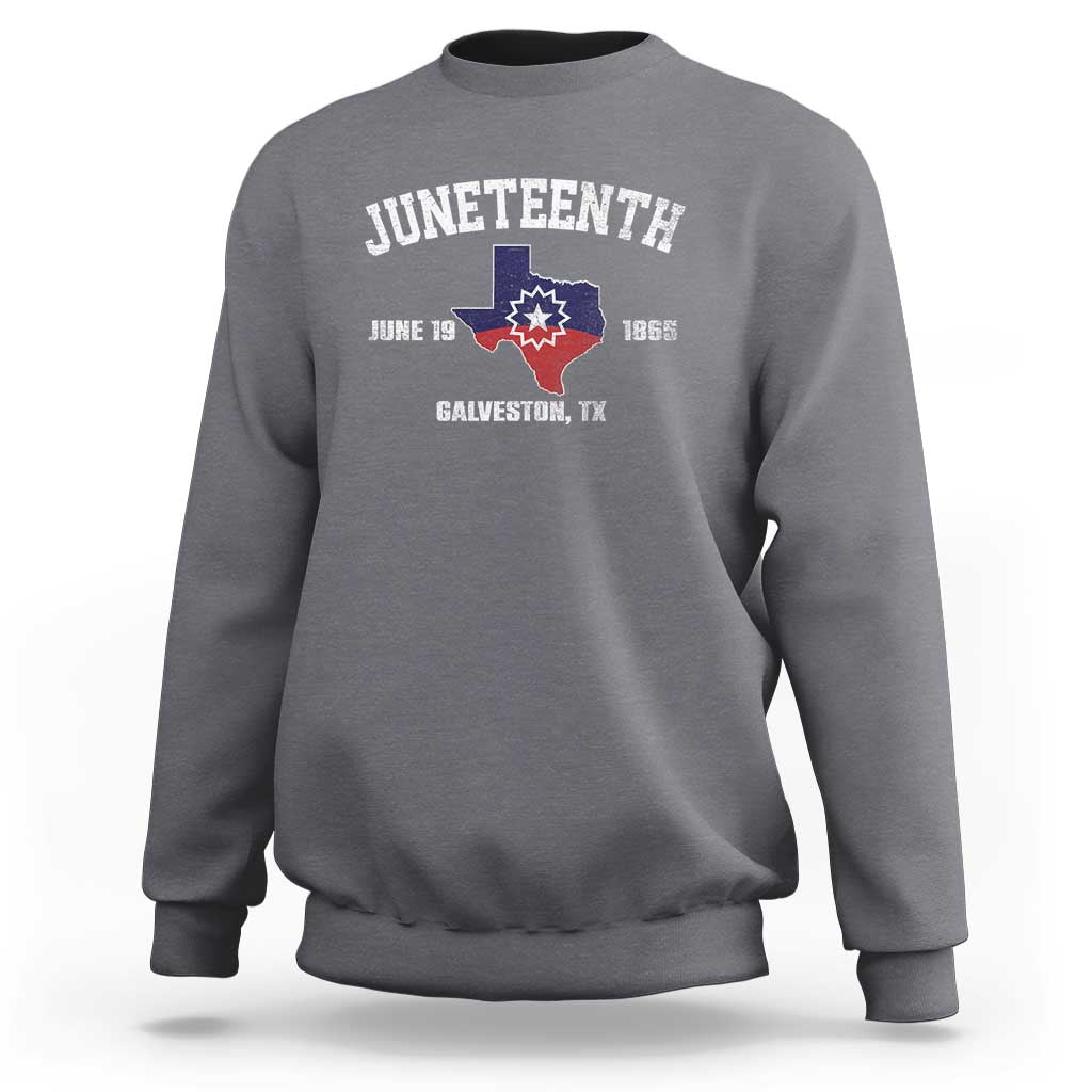 Juneteenth Galveston Texas Sweatshirt Juneteenth Flag African American History