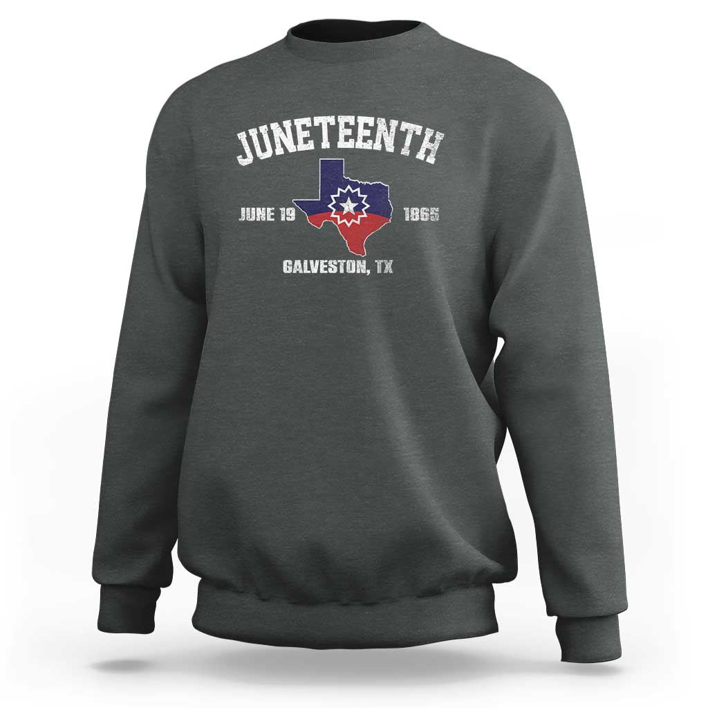 Juneteenth Galveston Texas Sweatshirt Juneteenth Flag African American History