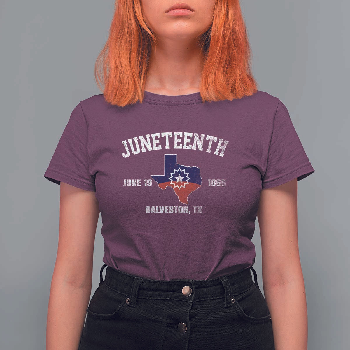 Juneteenth Galveston Texas T Shirt For Women Juneteenth Flag African American History