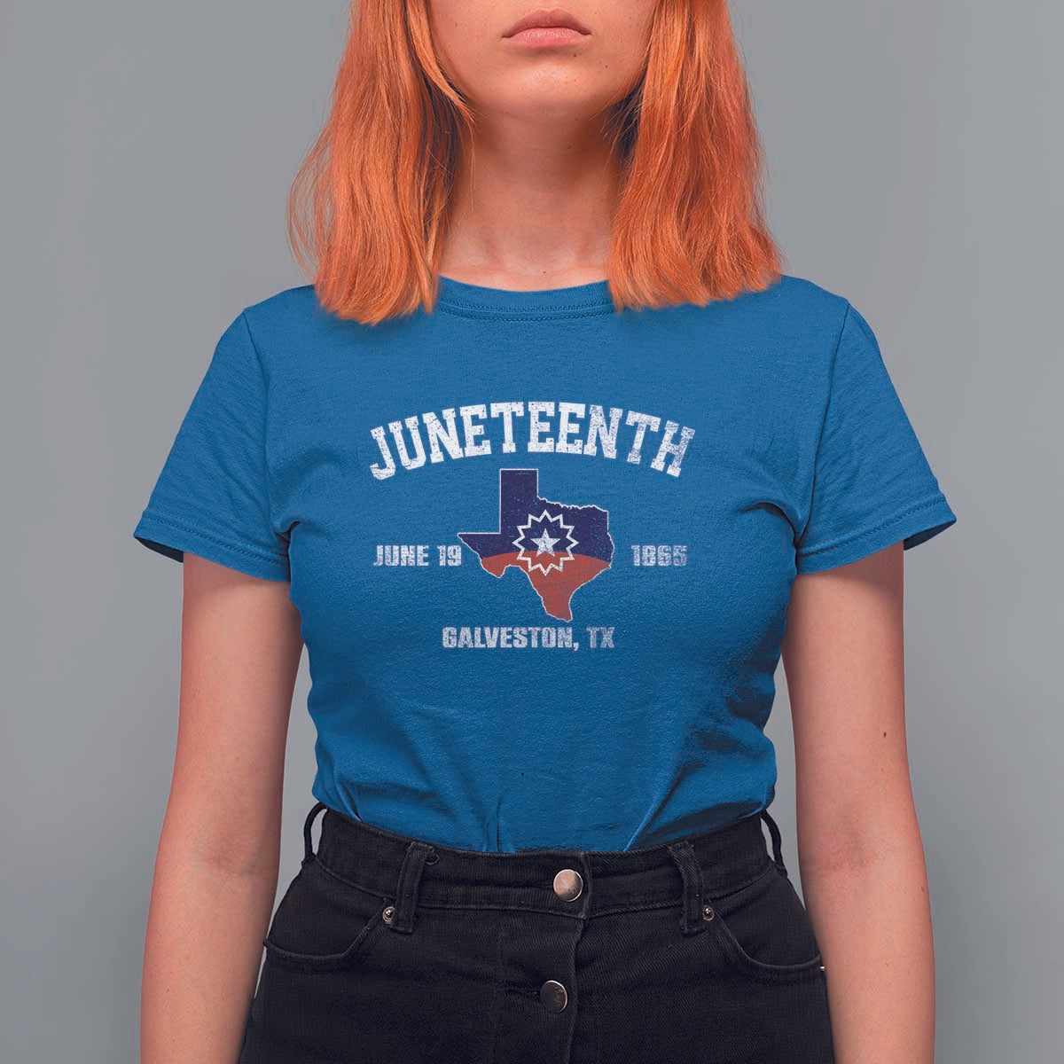 Juneteenth Galveston Texas T Shirt For Women Juneteenth Flag African American History