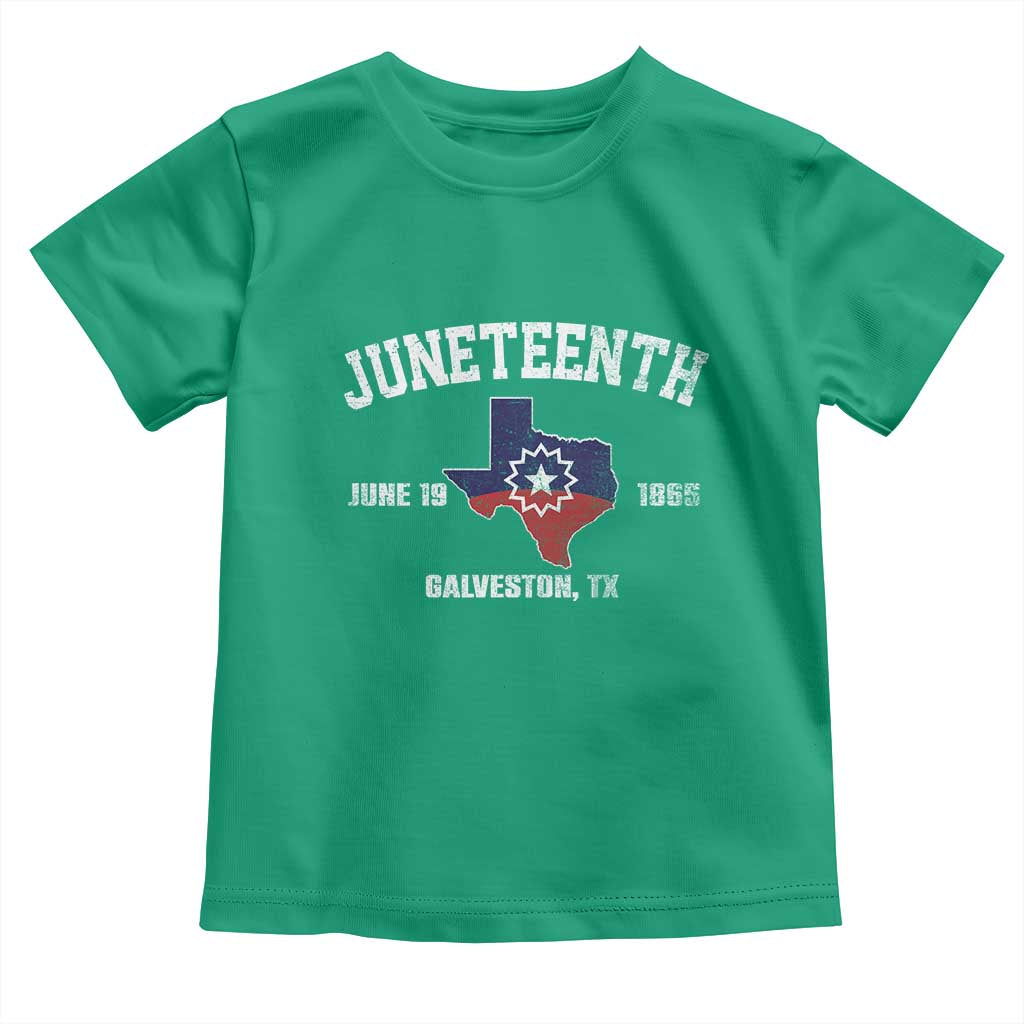 Juneteenth Galveston Texas Toddler T Shirt Juneteenth Flag African American History