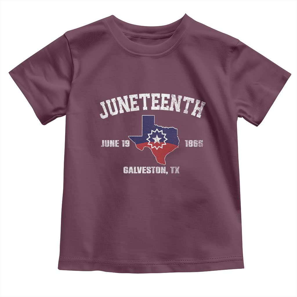 Juneteenth Galveston Texas Toddler T Shirt Juneteenth Flag African American History