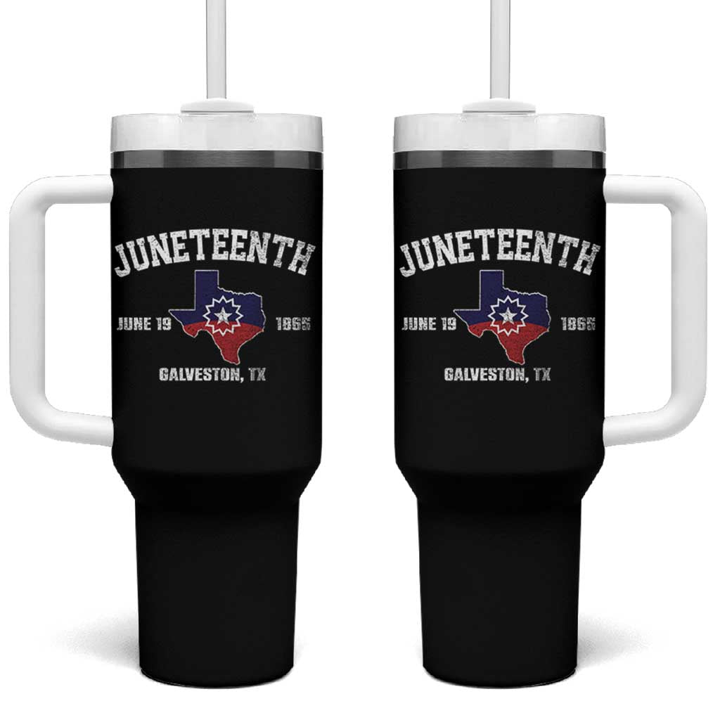 Juneteenth Galveston Texas Tumbler With Handle Juneteenth Flag African American History