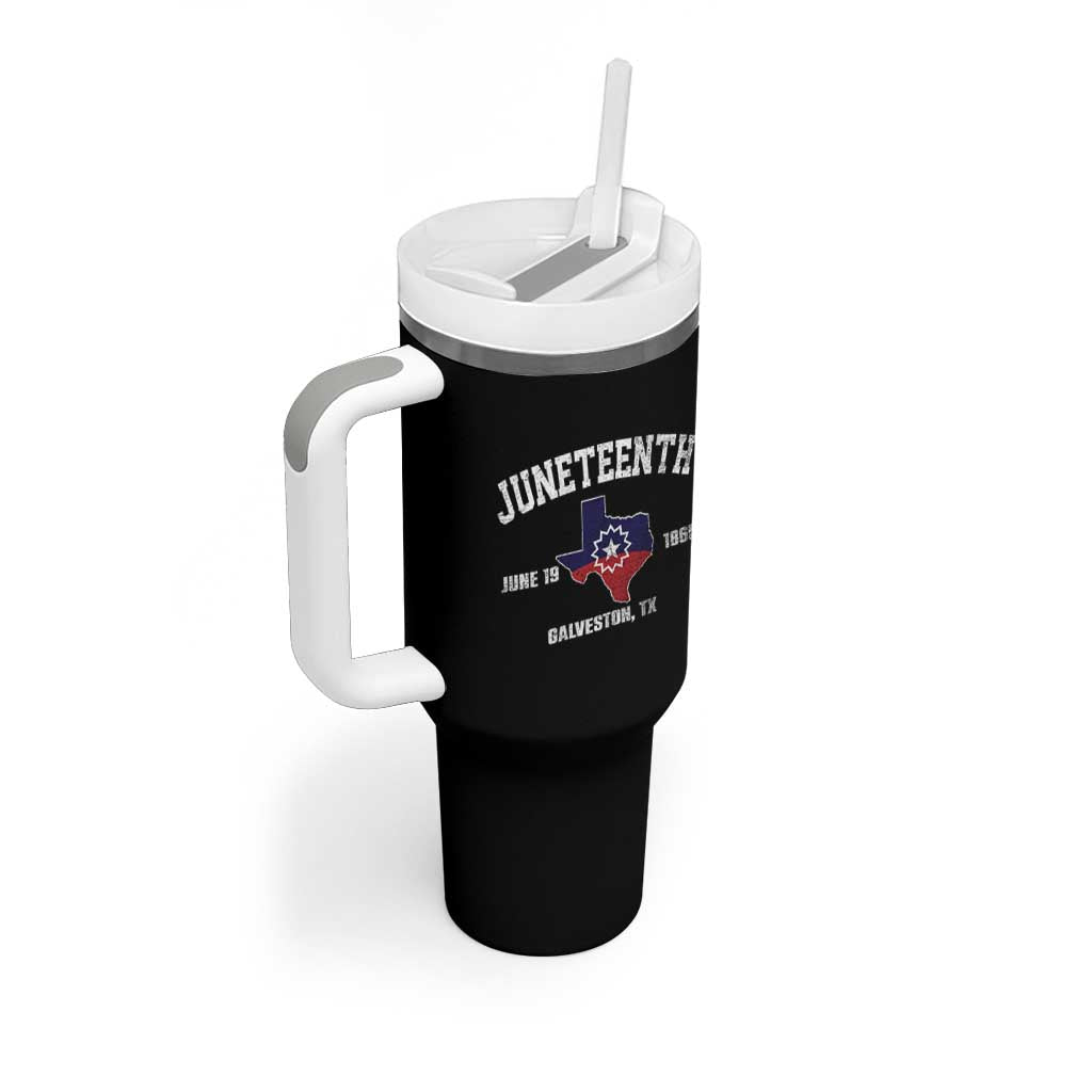Juneteenth Galveston Texas Tumbler With Handle Juneteenth Flag African American History