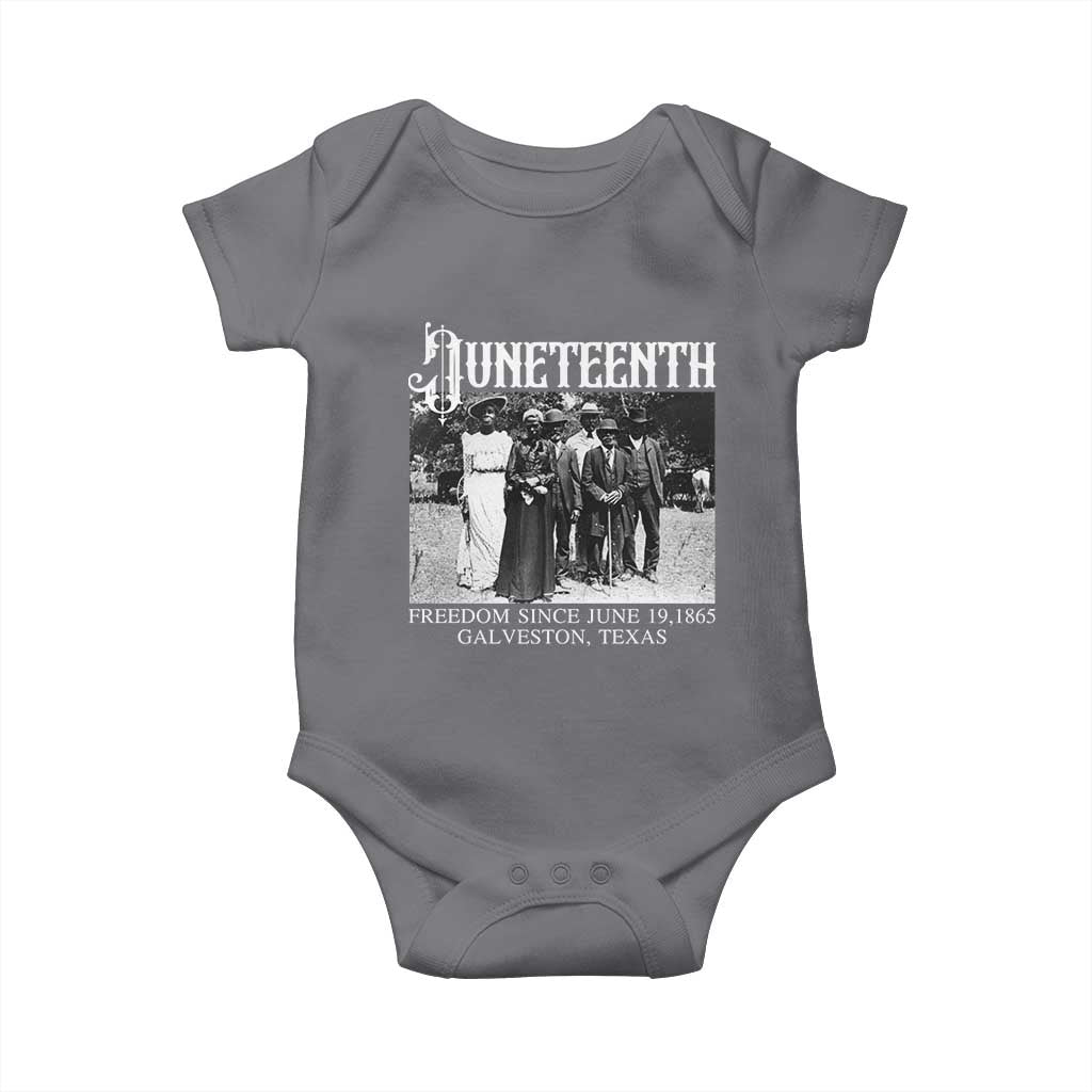 History Of Juneteenth Baby Onesie Freedom Since June 19 Galveston Texas