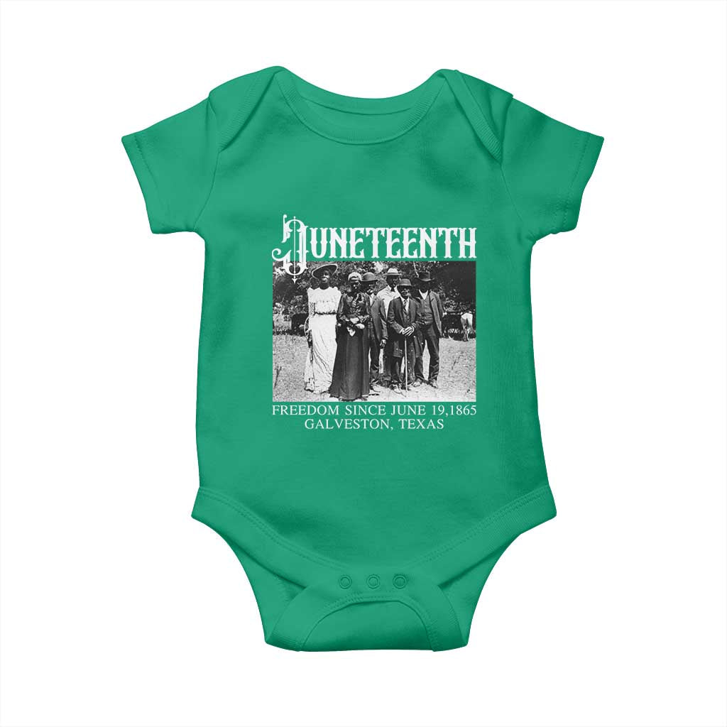 History Of Juneteenth Baby Onesie Freedom Since June 19 Galveston Texas