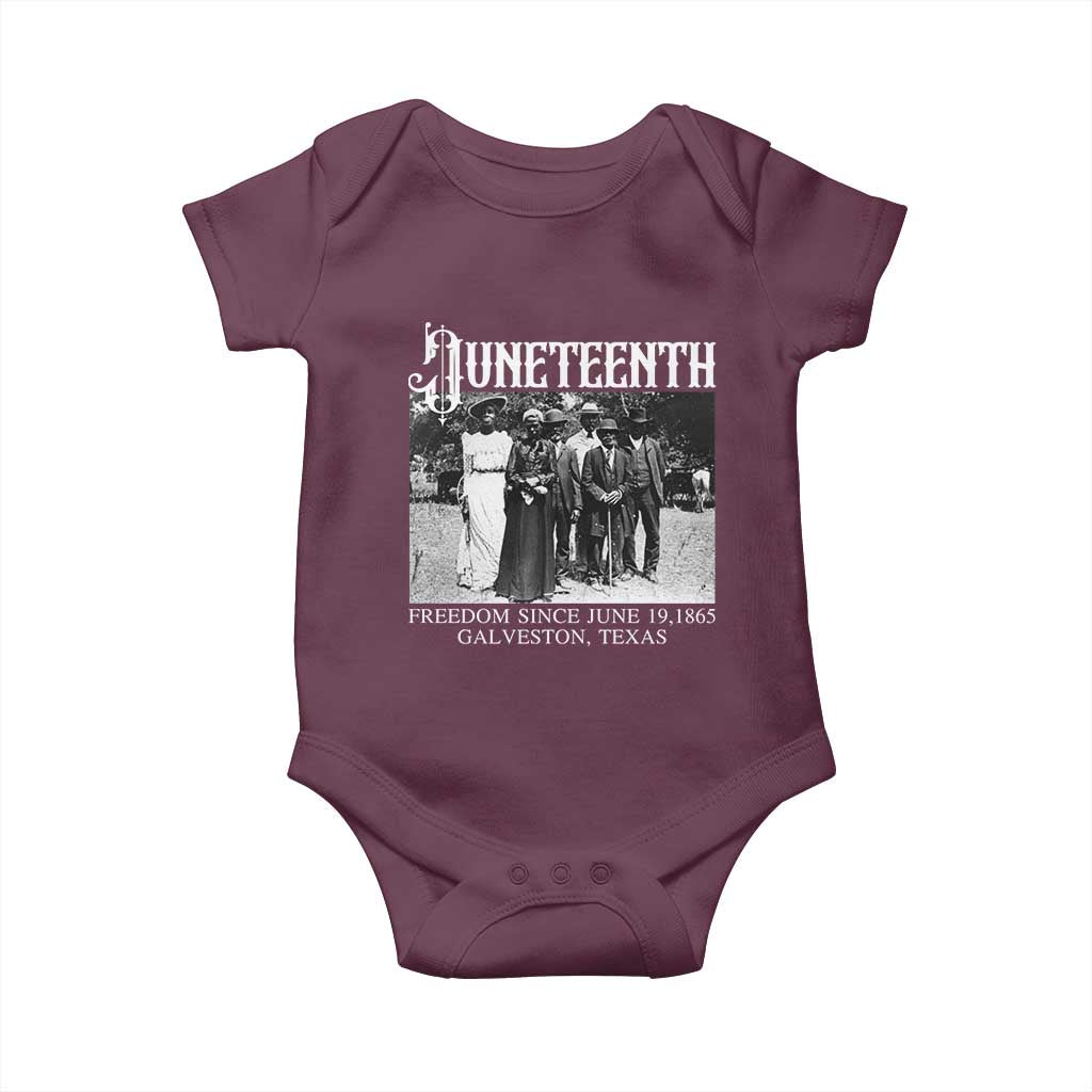 History Of Juneteenth Baby Onesie Freedom Since June 19 Galveston Texas