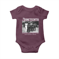 History Of Juneteenth Baby Onesie Freedom Since June 19 Galveston Texas
