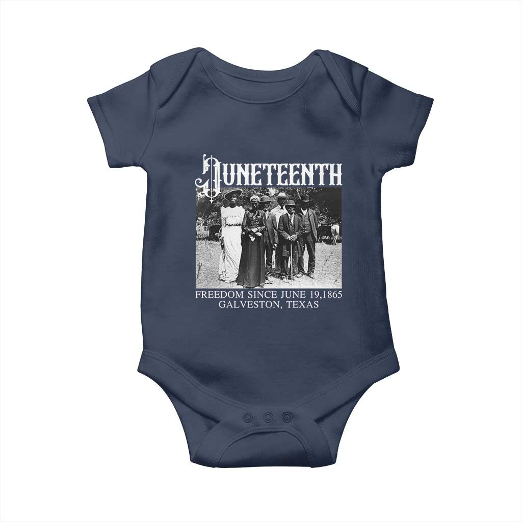 History Of Juneteenth Baby Onesie Freedom Since June 19 Galveston Texas