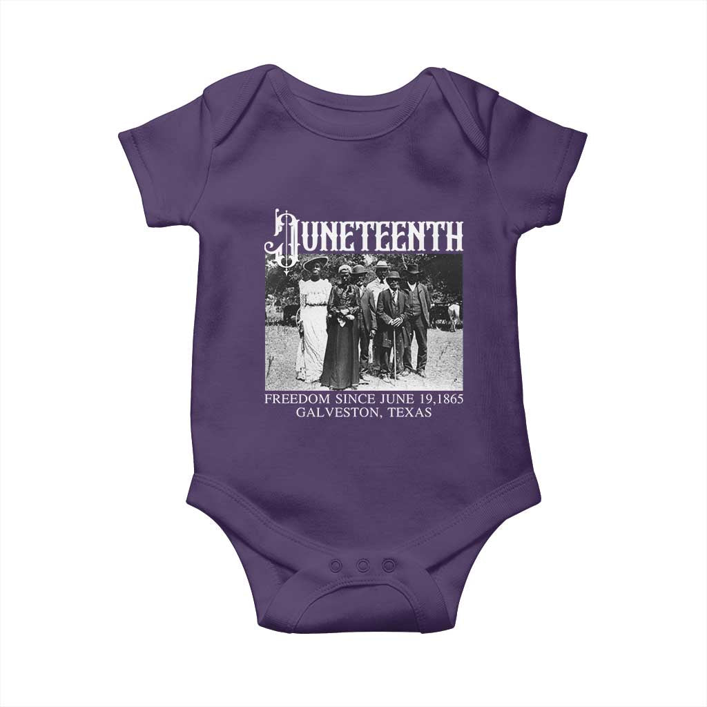 History Of Juneteenth Baby Onesie Freedom Since June 19 Galveston Texas
