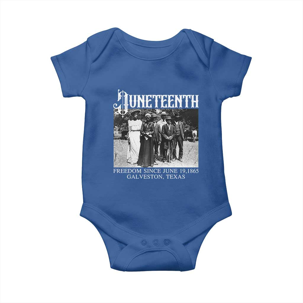 History Of Juneteenth Baby Onesie Freedom Since June 19 Galveston Texas