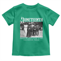 History Of Juneteenth Toddler T Shirt Freedom Since June 19 Galveston Texas