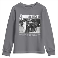 History Of Juneteenth Youth Sweatshirt Freedom Since June 19 Galveston Texas