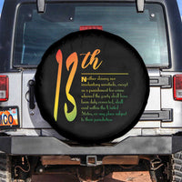 13th Amendment of U.S. Constitution Spare Tire Cover Juneteenth Black History