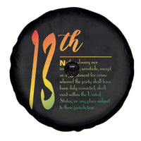 13th Amendment of U.S. Constitution Spare Tire Cover Juneteenth Black History