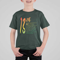 13th Amendment of U.S. Constitution T Shirt For Kid Juneteenth Black History