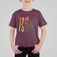 13th Amendment of U.S. Constitution T Shirt For Kid Juneteenth Black History
