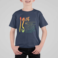 13th Amendment of U.S. Constitution T Shirt For Kid Juneteenth Black History