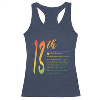 13th Amendment of U.S. Constitution Racerback Tank Top Juneteenth Black History