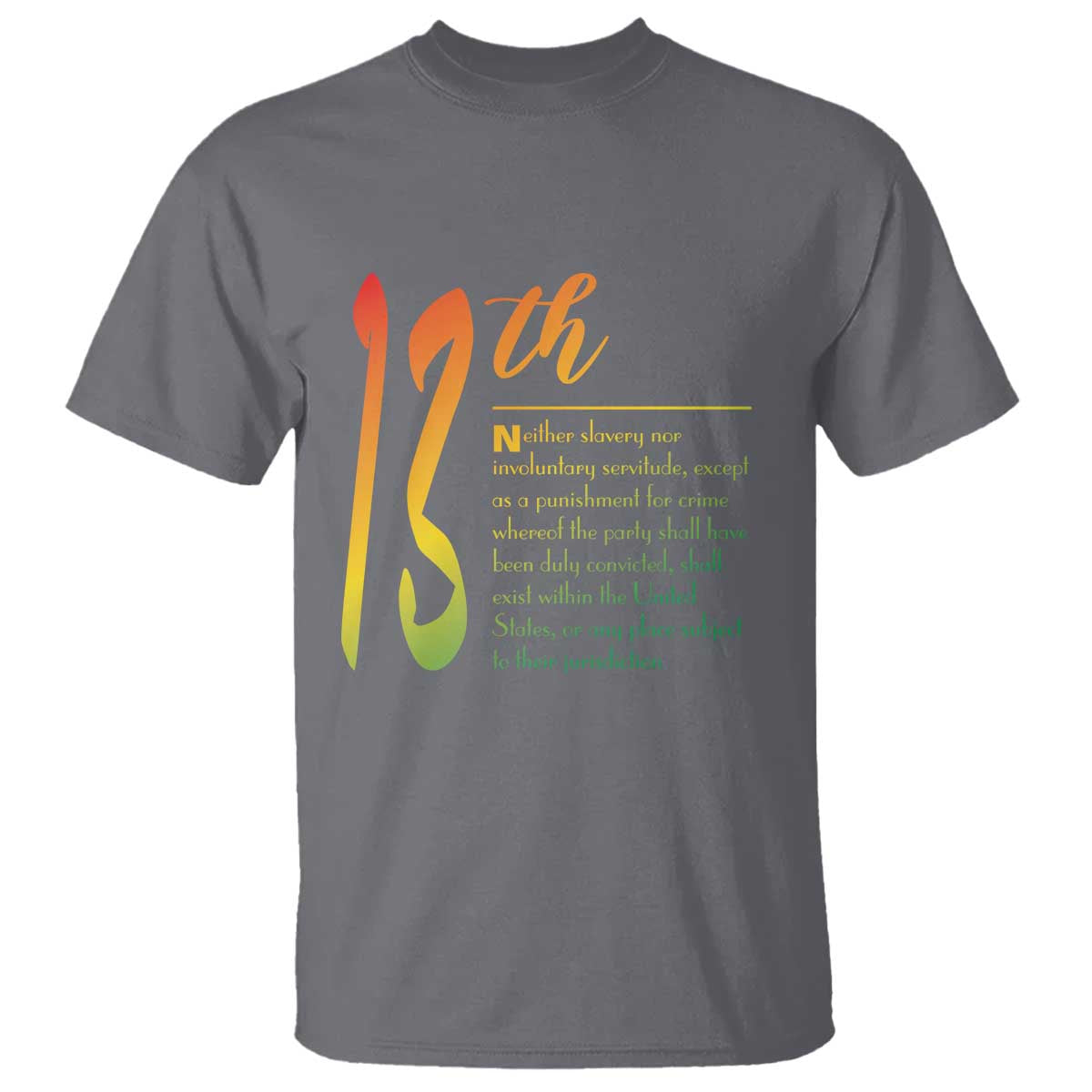 13th Amendment of U.S. Constitution T Shirt Juneteenth Black History