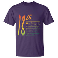 13th Amendment of U.S. Constitution T Shirt Juneteenth Black History
