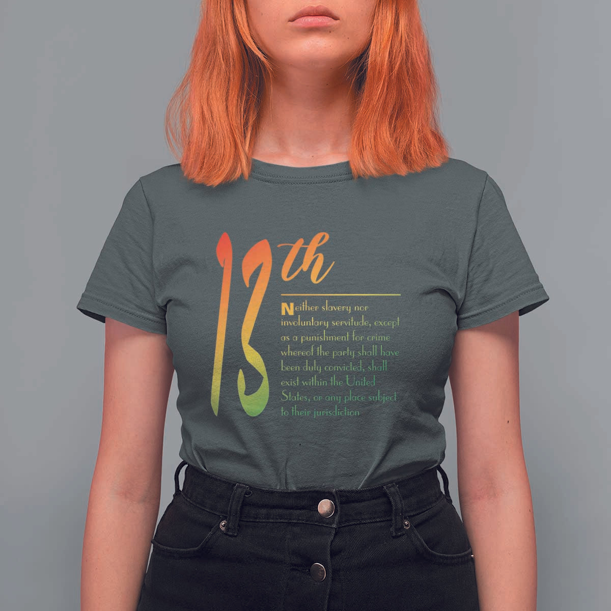 13th Amendment of U.S. Constitution T Shirt For Women Juneteenth Black History