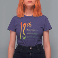 13th Amendment of U.S. Constitution T Shirt For Women Juneteenth Black History