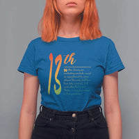 13th Amendment of U.S. Constitution T Shirt For Women Juneteenth Black History