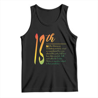13th Amendment of U.S. Constitution Tank Top Juneteenth Black History