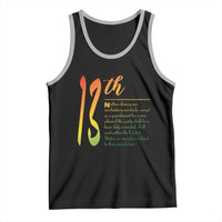 13th Amendment of U.S. Constitution Tank Top Juneteenth Black History