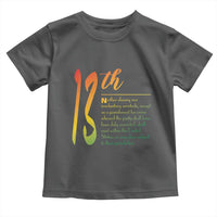13th Amendment of U.S. Constitution Toddler T Shirt Juneteenth Black History