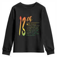 13th Amendment of U.S. Constitution Youth Sweatshirt Juneteenth Black History