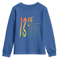 13th Amendment of U.S. Constitution Youth Sweatshirt Juneteenth Black History