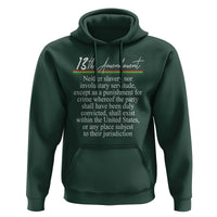13th Amendment of U.S. Constitution Hoodie Juneteenth 1865 Black History