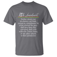 13th Amendment of U.S. Constitution T Shirt Juneteenth 1865 Black History