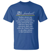 13th Amendment of U.S. Constitution T Shirt Juneteenth 1865 Black History