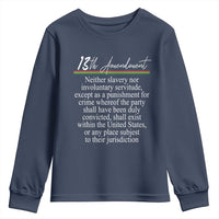 13th Amendment of U.S. Constitution Youth Sweatshirt Juneteenth 1865 Black History