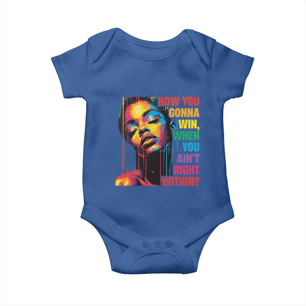 How You Gonna Win When You Aint Right Within Baby Onesie Black History