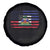 American Haitian Haiti USA Flag Spare Tire Cover