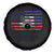 American Haitian Haiti USA Flag Spare Tire Cover