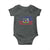 American Haitian Haiti USA Flag Baby Onesie