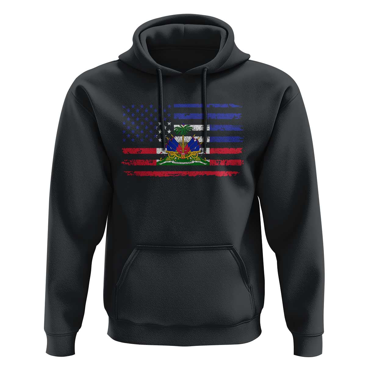 American Haitian Haiti USA Flag Hoodie