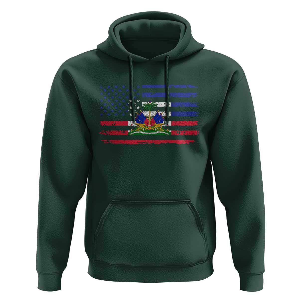 American Haitian Haiti USA Flag Hoodie