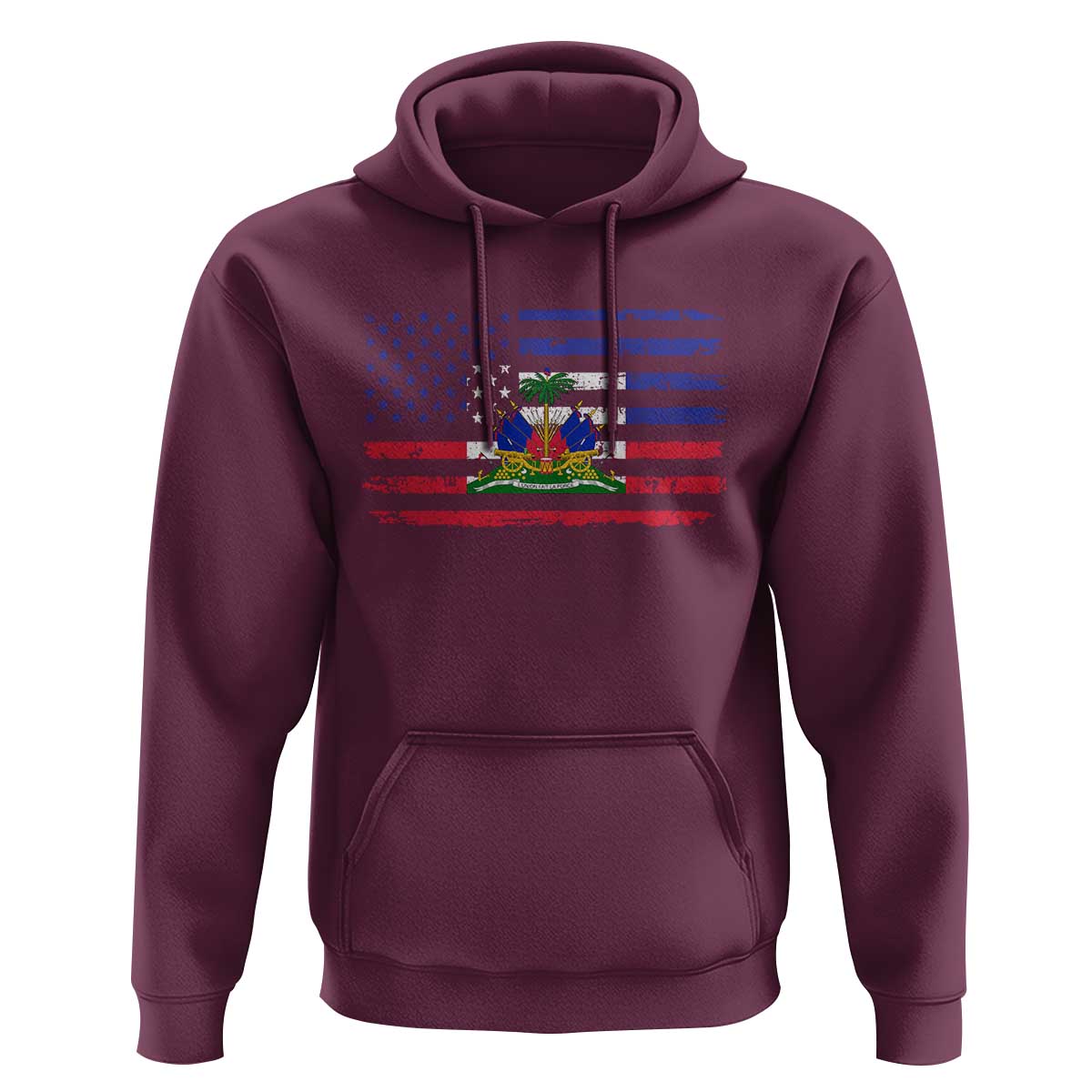 American Haitian Haiti USA Flag Hoodie