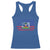 American Haitian Haiti USA Flag Racerback Tank Top