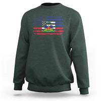 American Haitian Haiti USA Flag Sweatshirt