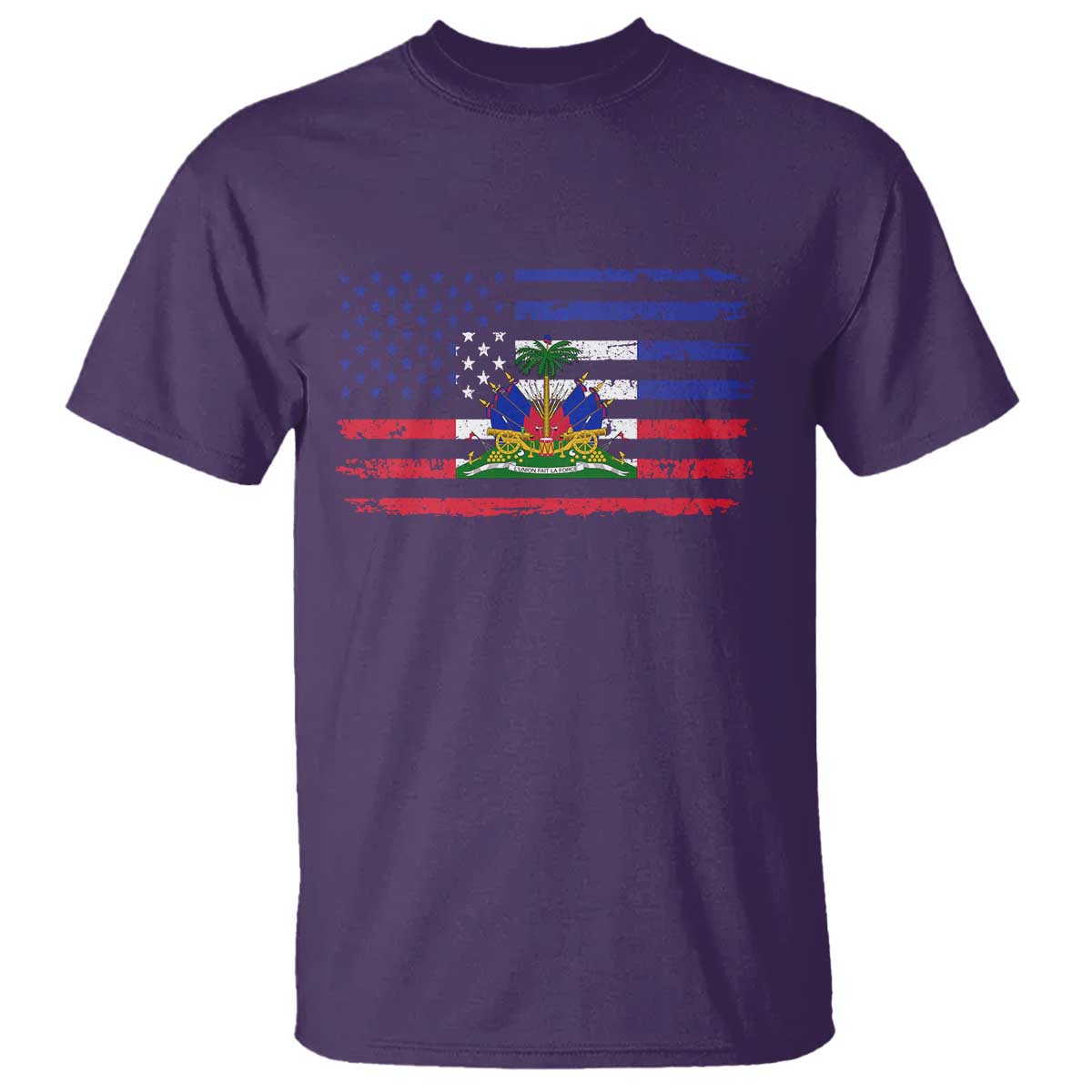 American Haitian Haiti USA Flag T Shirt